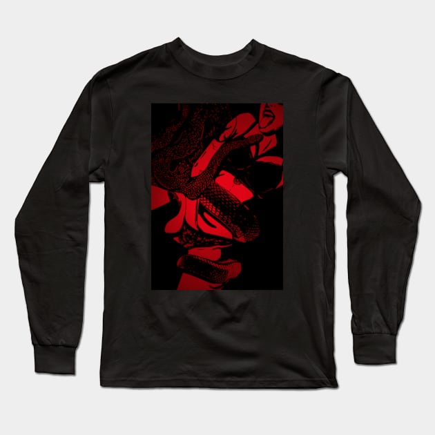 Black Viper 2 Long Sleeve T-Shirt by tainamaneschy